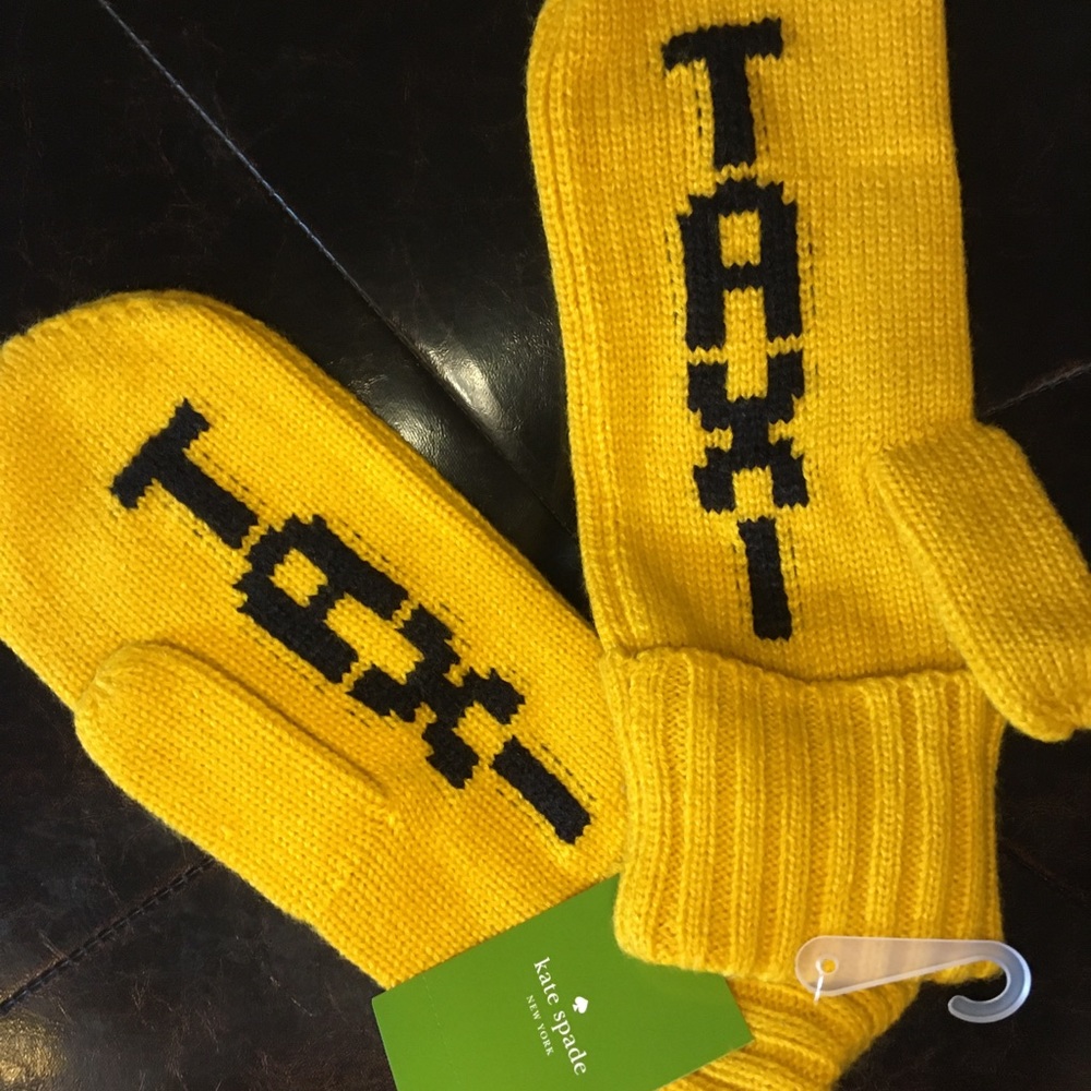Kate Spade Taxi Mittens- New With Tags!!!